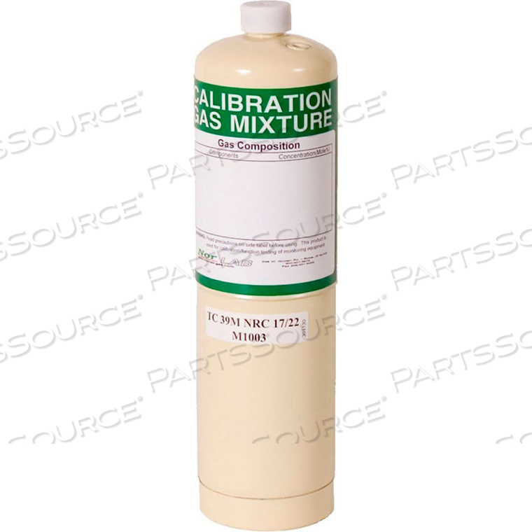 CALIBRATION CARBON DIOXIDE GAS MIXTURE CYLINDER, 17 L, STEEL, 240 PSI 