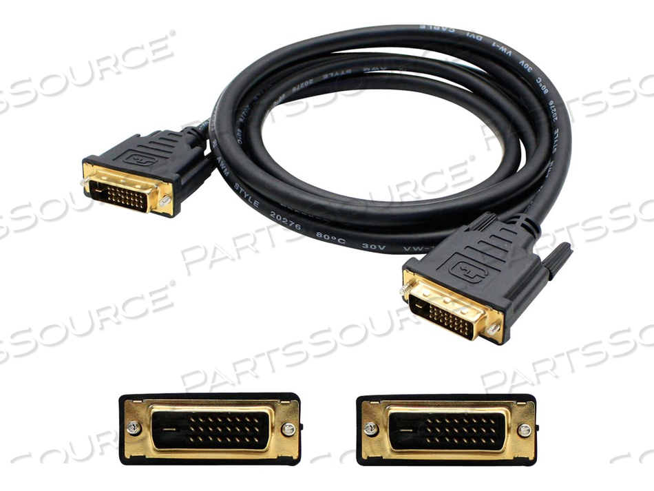 DVI CABLE - DUAL LINK - DVI-D (M) TO DVI-D (M) - 3 FT - 2560 X 1600 (WQXGA) SUPPORT - BLACK by ADDON DVI CABLE - DUAL LINK - DVI-D (M) TO DVI-D (M) - 3 FT - 2560 X 1600 (WQXGA) SUPPORT - BLACK by ADDON