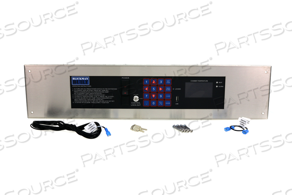 SINGLE UNIVERSAL REPLACEMENT CONTROLLER WITH DATA LOGGER ASSEMBLY FOR WARMING CABINETS 