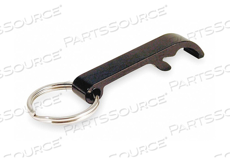 BOTTLE OPENER SPLIT KEY RING BLACK PK10 by Lucky Line Products