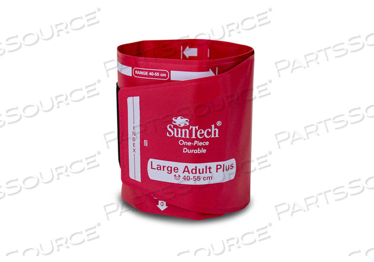 ONE PIECE DURABLE BLOOD PRESSURE CUFF - LARGE ADULT PLUS (BOX OF 5) by SunTech Medical