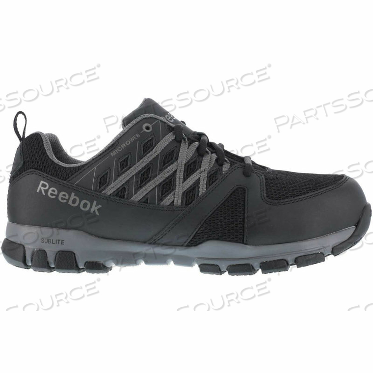 SUBLITE ATHLETIC OXFORD SHOE, STEEL TOE, SIZE 6 by Reebok