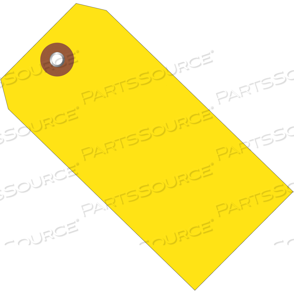 PLASTIC SHIPPING TAGS, 6 1/4" X 3 1/8", YELLOW, 100/CASE by BOX Partners (Box Acquisitions, LLC)