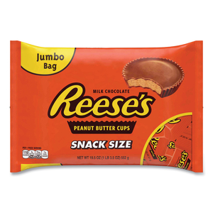 SNACK SIZE PEANUT BUTTER CUPS, JUMBO BAG, 19.5 OZ BAG by Reese's