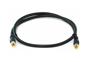 COAXIAL CABLE RG-6 3 FT. BLACK by Monoprice, Inc.