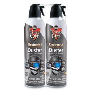 DISPOSABLE COMPRESSED AIR DUSTER, 17 OZ CAN, 2/PACK by Dust-Off