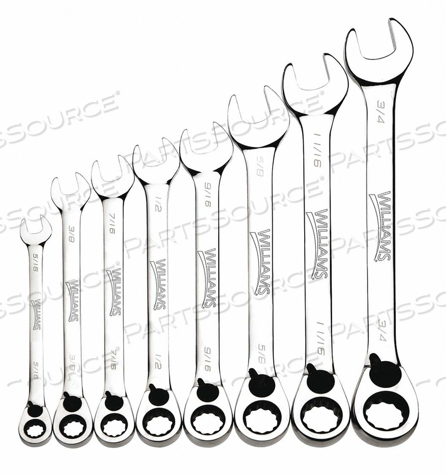 RATCHET COMBINATION WRENCH SET 8-PIECE by Snap-on Incorporated