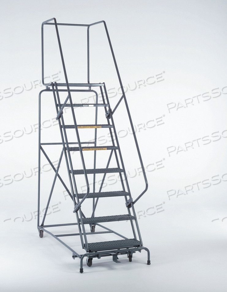 SAFETY ROLLING LADDER STEEL 80 IN.H by Ballymore