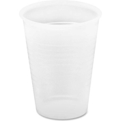 PLASTIC COLD DRINK CUPS, ROLLED RIM, 12 OZ., 1,000/CARTON, TRANSLUCENT by Genuine Joe