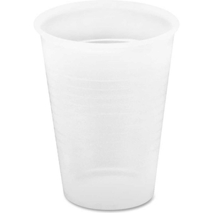 PLASTIC COLD DRINK CUPS, ROLLED RIM, 12 OZ., 1,000/CARTON, TRANSLUCENT by Genuine Joe