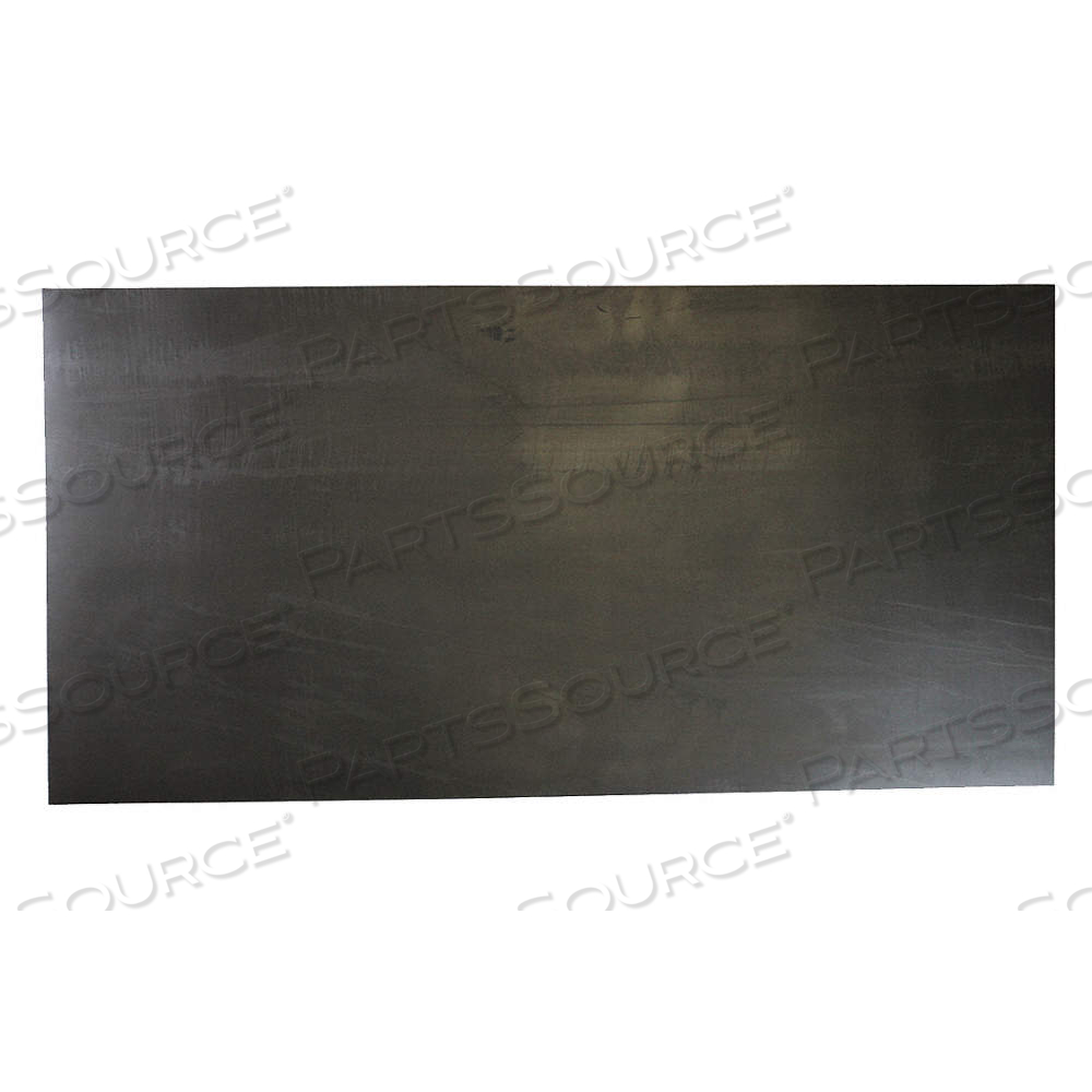 BUNA-N SHEET, MILITARY, 12 IN X 36 IN, 0.25 IN THICK, 80A, PLAIN BACKING, BLACK, SMOOTH by Approved Vendor