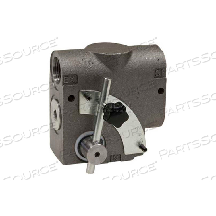 SIDE PORTED ADJUSTABLE FLOW CONTROL VALVE, 3/4" NPT PORTS, 0-30 GPM by Buyers Products SIDE PORTED ADJUSTABLE FLOW CONTROL VALVE, 3/4" NPT PORTS, 0-30 GPM by Buyers Products