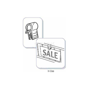 GRIP-TITE WIRE BASKET SIGN HOLDER, 1" by Clip Strip Corp.