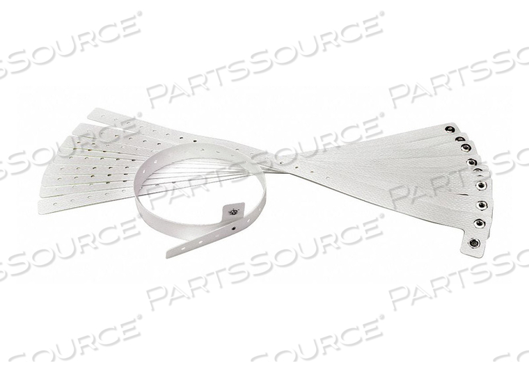 VINYL RESIDENT STRAP WITH SNAP GRAY PK10 by Stanley Healthcare (STANLEY)