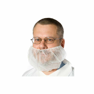 BEARD COVERS, POLYPROPYLENE, WHITE, 1000/CASE by Seidman Associates