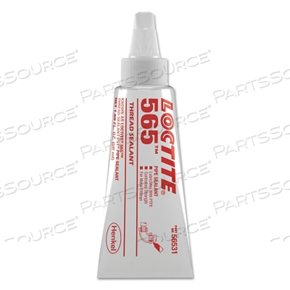 565 PST THREAD SEALANT, CONTROLLED STRENGTH, 50 ML TUBE, WHITE by Loctite Brand