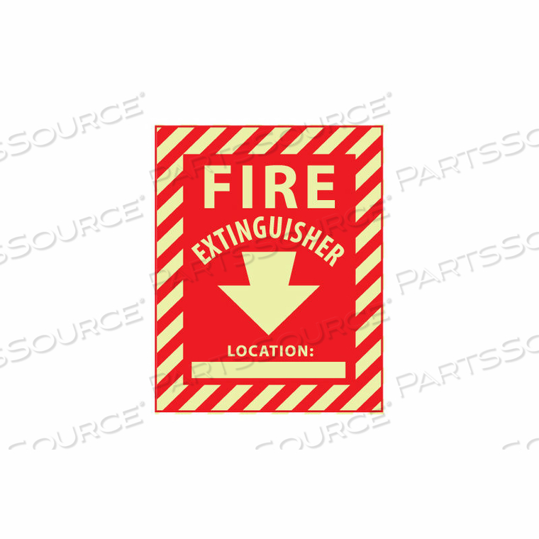 GLOW SIGN VINYL - FIRE EXTINGUISHER LOCATION by National Marker Company