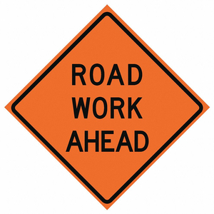 ROLL UP TRAFFIC SIGN 36 H 36 W VINYL by Eastern Metal Signs And Safety ROLL UP TRAFFIC SIGN 36 H 36 W VINYL by Eastern Metal Signs And Safety