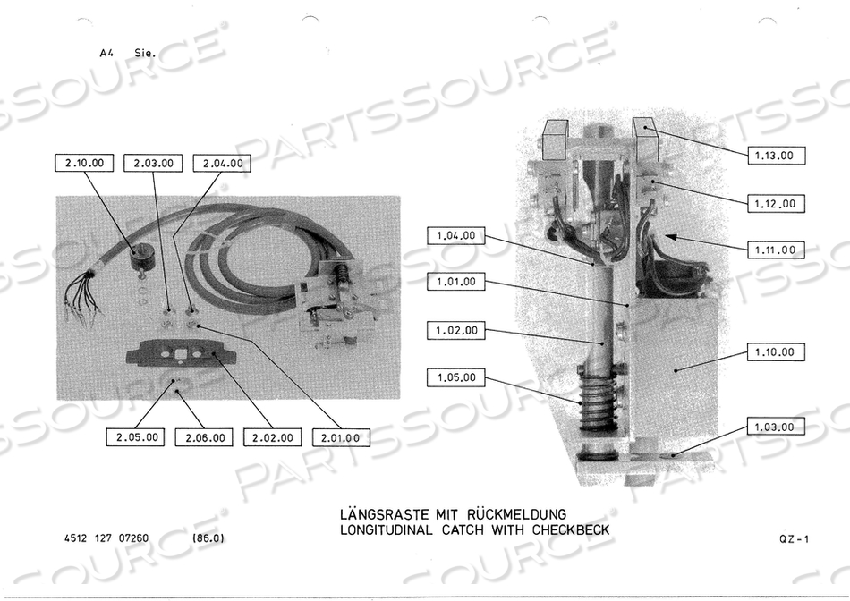 CATCH FOR LONGITUDINAL CARRIAGE by Philips Healthcare