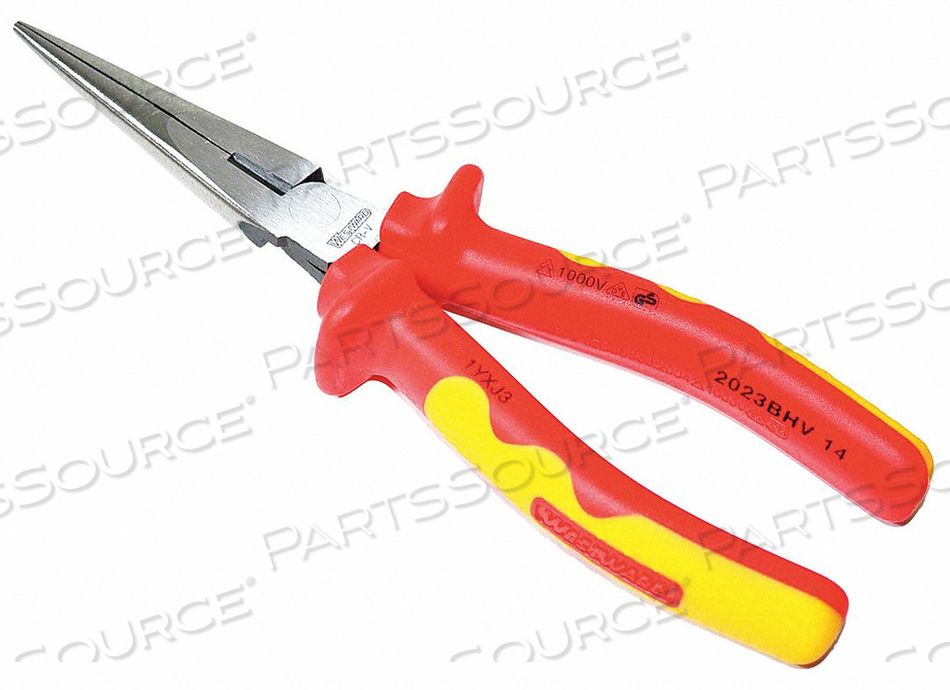 LONG NOSE PLIER, PLIER TYPE NEEDLE NOSE PLIERS, NOSE SHAPE CHAIN, JAW BEND 0 DEGREES , ESD-SAFE NO, OVERALL LENGTH 8 1/8 IN, MAXIMUM JAW OPE by Westward LONG NOSE PLIER, PLIER TYPE NEEDLE NOSE PLIERS, NOSE SHAPE CHAIN, JAW BEND 0 DEGREES , ESD-SAFE NO, OVERALL LENGTH 8 1/8 IN, MAXIMUM JAW OPE by Westward