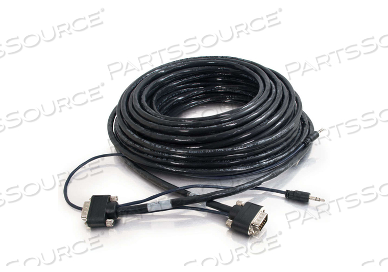 15FT 26/30 AWG HD15 MALE/MALE SHIELDED VGA ROUNDED LOW PROFILE AUDIO/VIDEO CABLE - BLACK by Legrand AV (C2G) 15FT 26/30 AWG HD15 MALE/MALE SHIELDED VGA ROUNDED LOW PROFILE AUDIO/VIDEO CABLE - BLACK by Legrand AV (C2G)