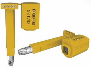 BOLT SEAL STEEL YELLOW 3-1/2IN. L PK50 by Universeal