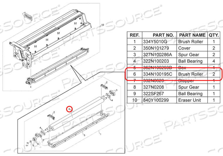 BRUSH ROLLER by FUJIFILM Healthcare Americas Corporation