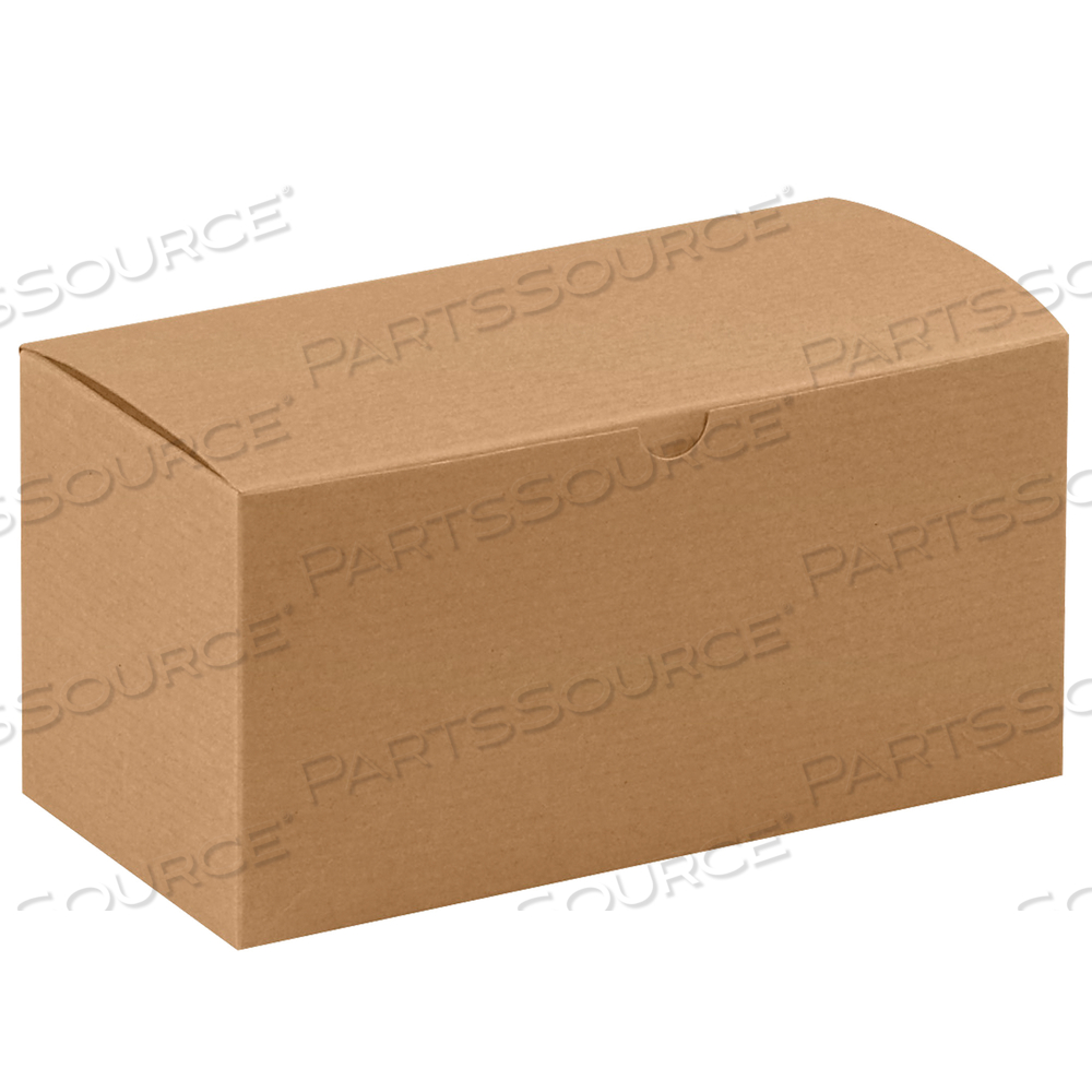 GIFT BOXES, 9" X 4 1/2" X 4 1/2", KRAFT, 100/CASE by BOX Partners (Box Acquisitions, LLC)