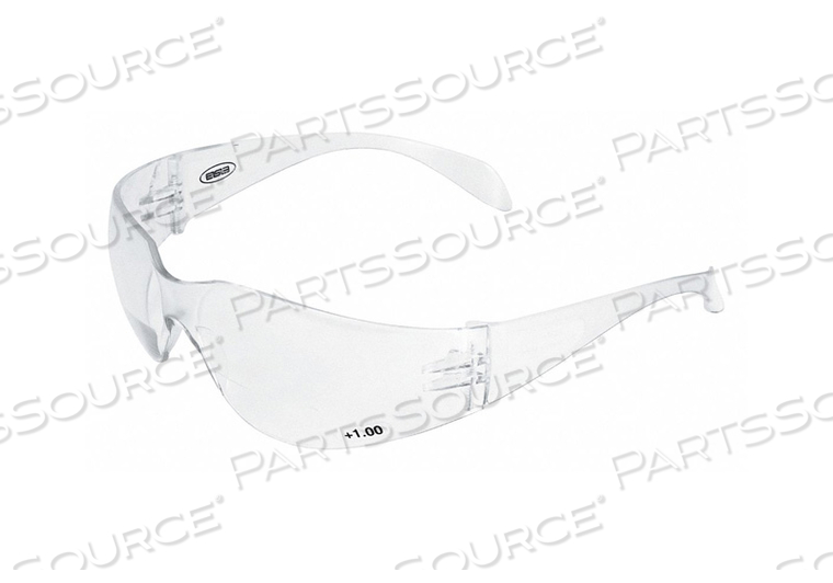 IPROTECT READER SAFETY GLASSES, ERB SAFETY, - CLEAR BIFOCAL +1.0 LENS by ERB Safety