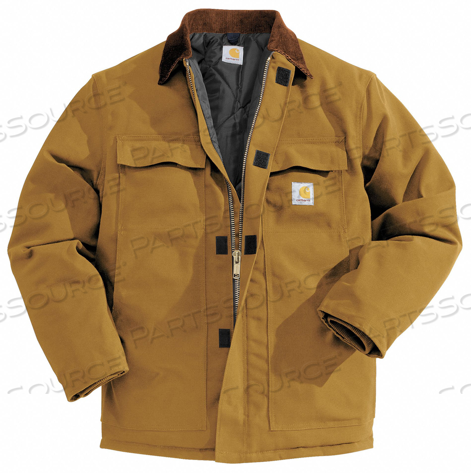 COAT INSULATED BROWN S 