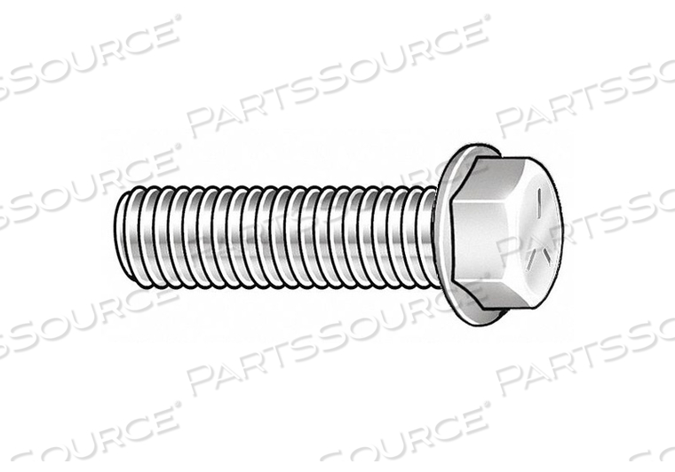 FLANGE BOLTS, STD, STEEL, CLASS 8.8, ZINC YELLOW, 80 MM LG, PARTIALLY THREADED, METRIC, HRC22 by Fabory