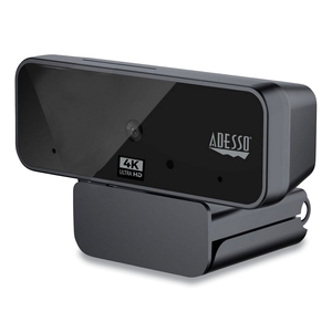 CYBERTRACK H6 4K USB FIXED FOCUS WEBCAM WITH MICROPHONE, 3840 PIXELS X 2160 PIXELS, 8 MPIXELS, BLACK by Adesso, Inc.