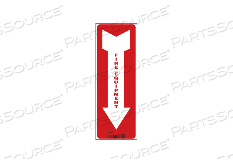 SAFETY SIGN 5 W 14 H 0.004 THICKNESS 