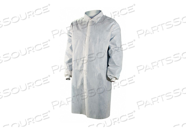 DISP LAB COAT SMS WHITE 2XL PK25 by Cellucap DISP LAB COAT SMS WHITE 2XL PK25 by Cellucap