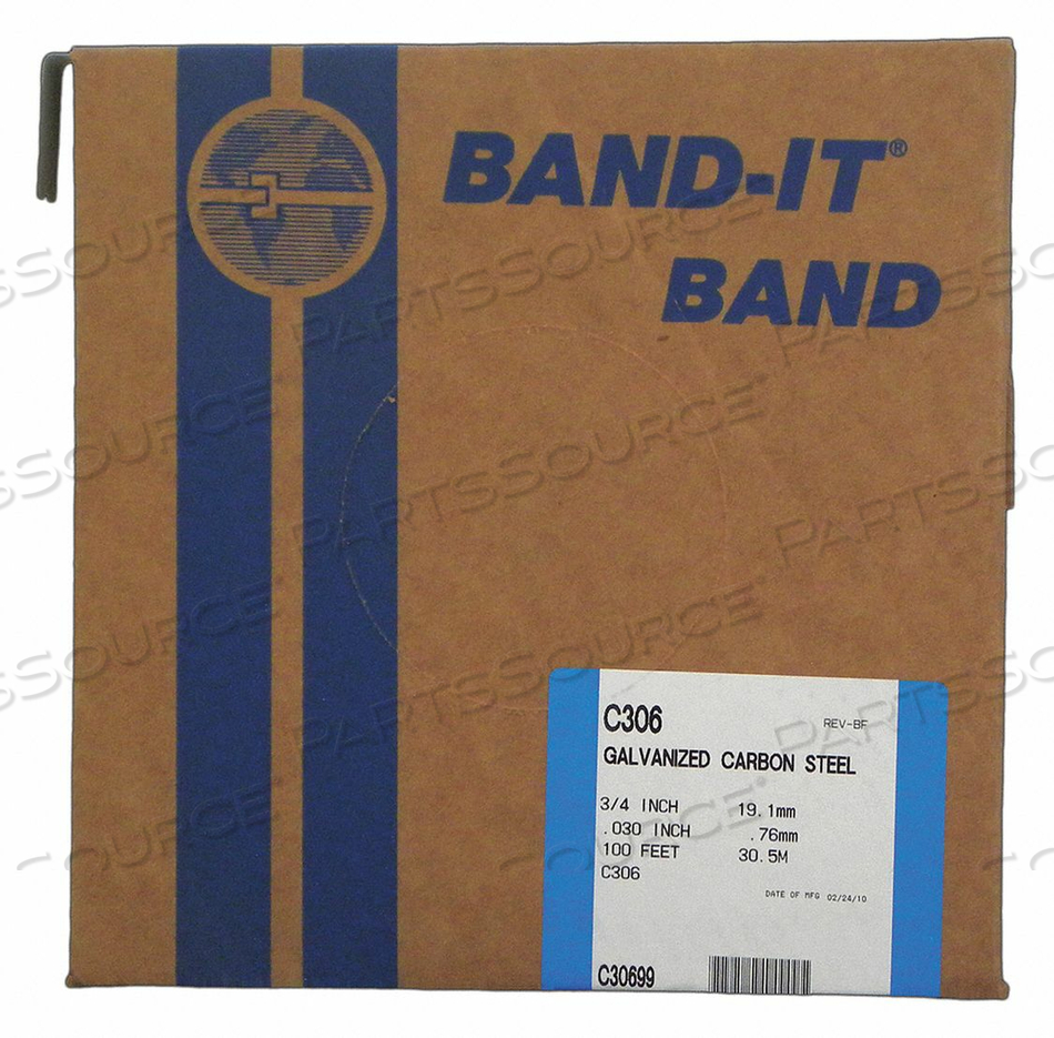 BAND GCS 3/4 X 0.030 X 100 RL/100FT by Band-It
