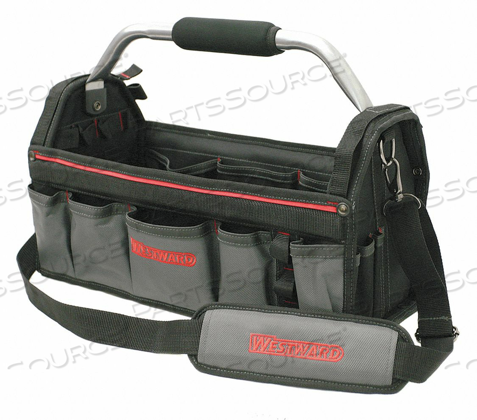 TOOL TOTE 11 POCKETS 18-3/4X8-1/2 BLACK by Westward TOOL TOTE 11 POCKETS 18-3/4X8-1/2 BLACK by Westward