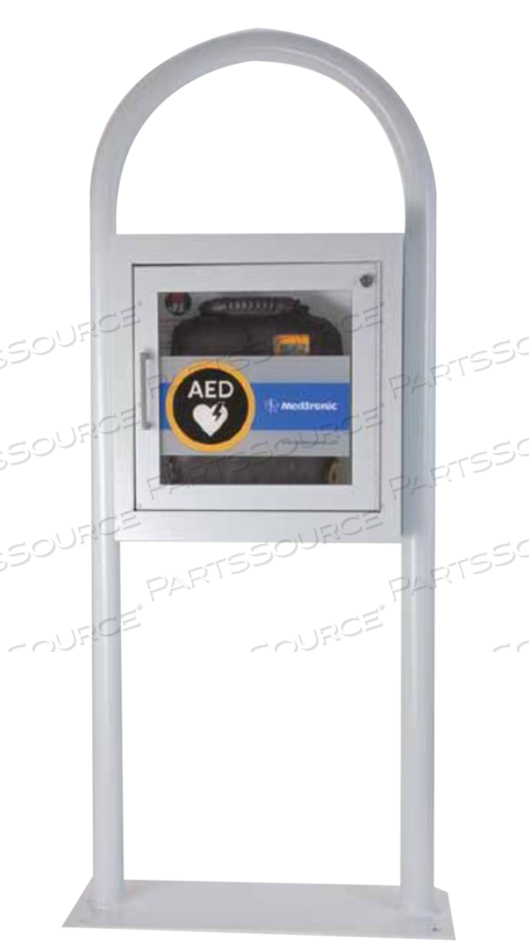 LIFEPAK AED CABINET-FREE STANDING, GREY by Physio-Control