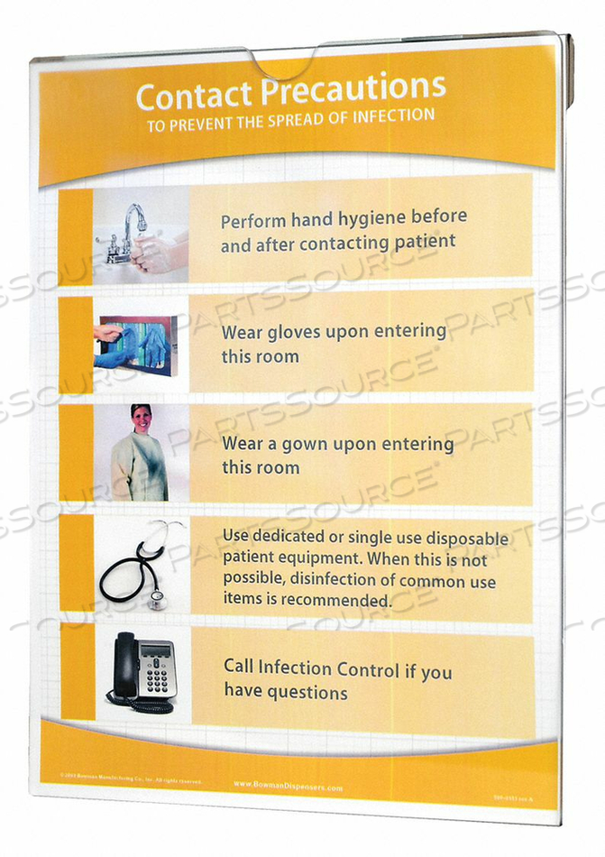 SIGN HOLDER CLIP ON 8-1/2 IN W by Bowman