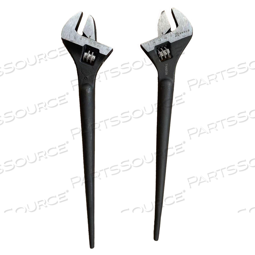 TWAE12 XTRWELD 12 IN WRENCH, ADJUSTABLE, ERECTOR STYLE, STEEL BLACK PHOS by XTRweld