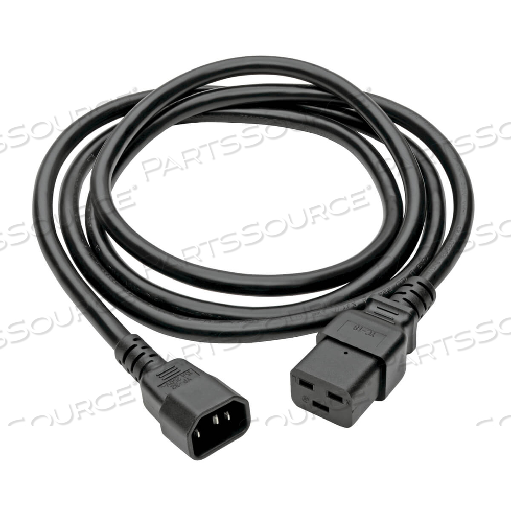POWER CORD, 10 FT, 15 A, 100 - 250 V, 14 AWG, IEC 320-C14 TO IEC 320-C19, BLACK by Tripp Lite