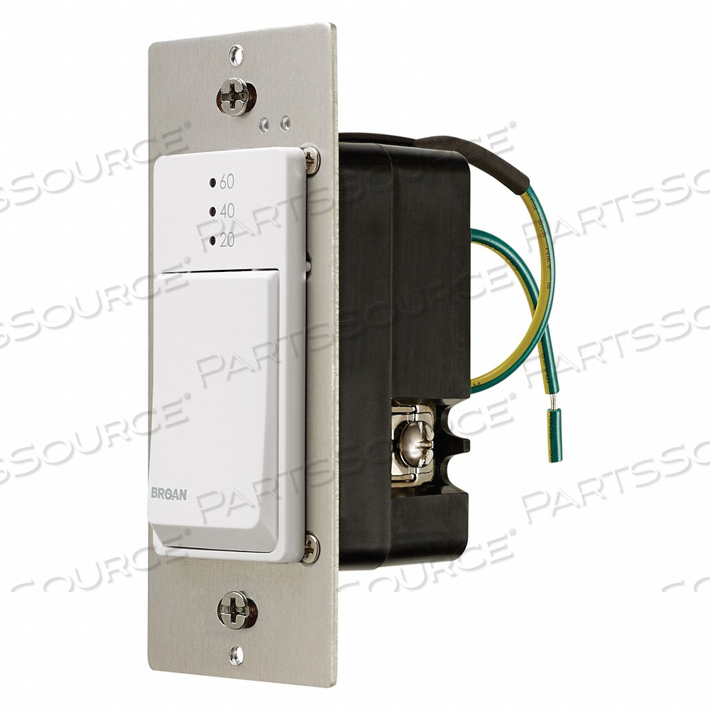 EXHAUST FAN TIMER 9 A WHITE 120 V by Broan