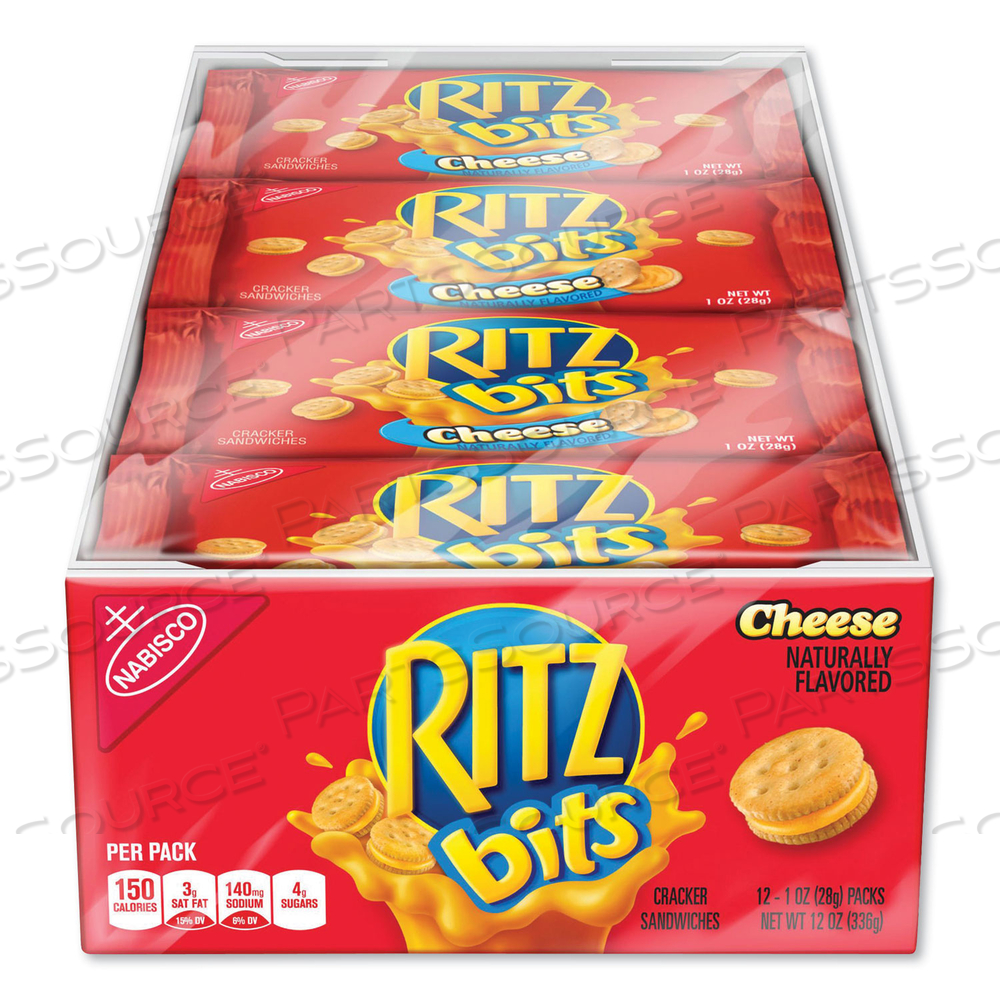 RITZ BITS, CHEESE, 1 OZ POUCH by Nabisco RITZ BITS, CHEESE, 1 OZ POUCH by Nabisco