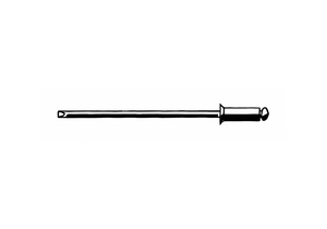 BLIND RIVET,1 20/27" L,1/8" DIA0, INCH, 1 47/64 IN OVERALL LG, 21/32 IN BODY LG, PLAIN by Fabory