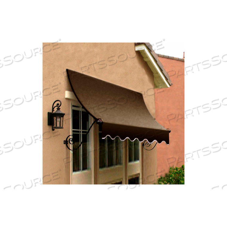 WINDOW/ENTRY AWNING 5-3/8'W X 3-11/16'H X 3'D BROWN 