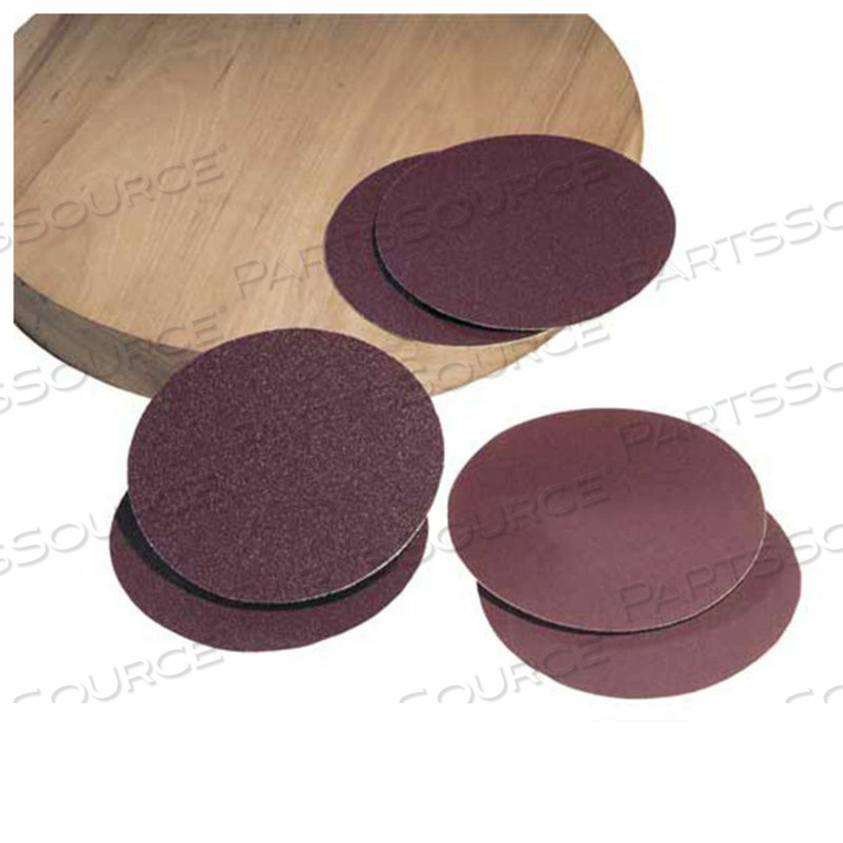 8 IN. 80 GRIT 2 PC. ALUMINUM OXIDE SANDING STICK-ON-DISCS FOR SA180 by Delta