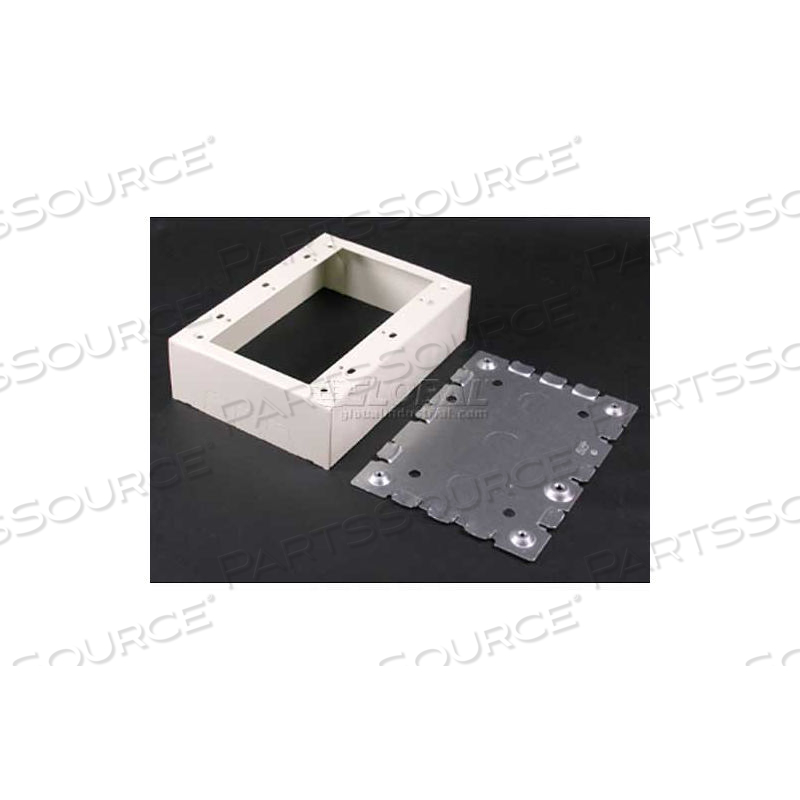 5748-3WH 3-GANG SWITCH & RECEPTACLE BOX, WHITE, 4-5/8"L by Wiremold