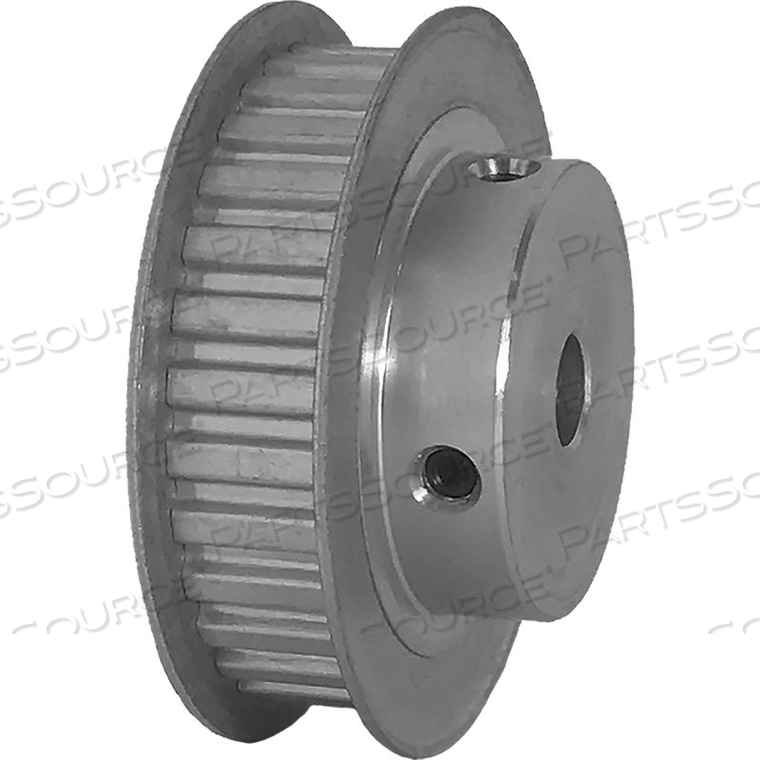 POWERHOUSE ALUMINUM / CLEAR ANODIZED 30 TOOTH 1.91" PITCH FINISHED BORE PULLEY by B&B Manufacturing