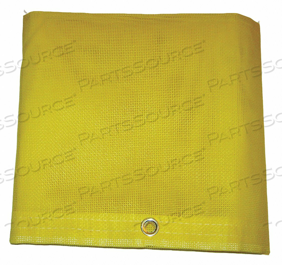 MESH TARP YELLOW 20 X 20 FT CUT SIZE by Mauritzon