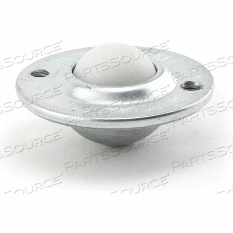1" NYLON BALL CARBON STEEL LOW-PROFILE FLYING SAUCER BALL TRANSFER by Hudson Bearings LLC