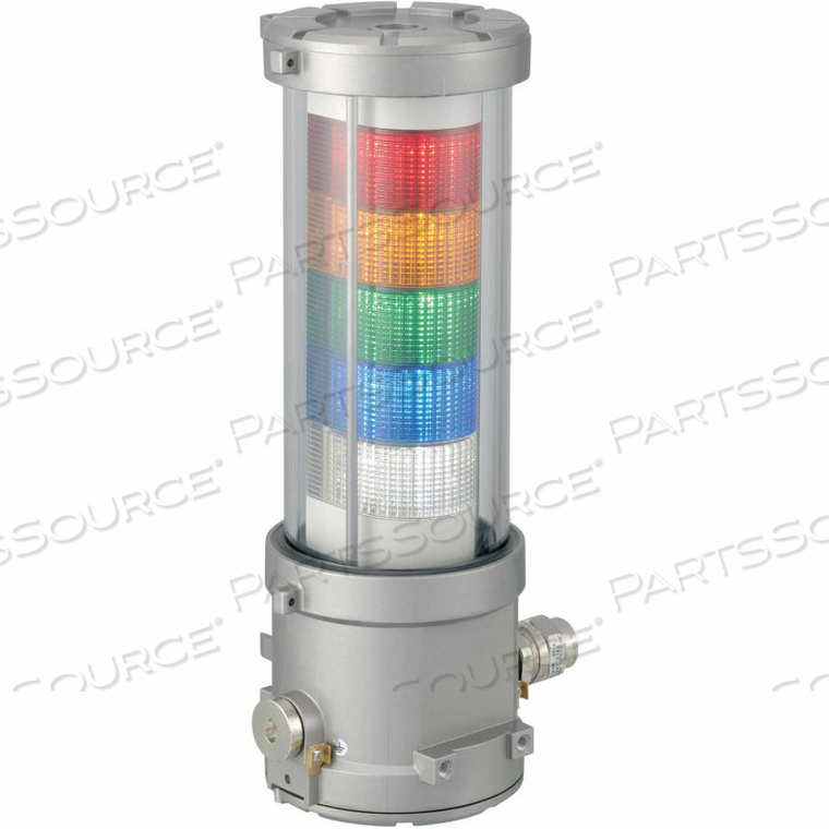 FM/ATEX APPROVED SIGNAL TOWER, RYGBC LIGHT, AC/DC24V 